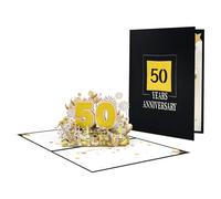 Elegante tarjeta de aniversario 3D emergente de amor y placer, varios años, aniversario, 3D para alma gemela y pareja, amor elegante
