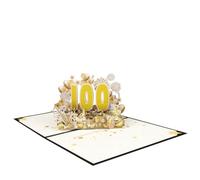 Elegante tarjeta de aniversario 3D emergente, hermosa tarjeta de felicitación con números emergentes, elegante tarjeta de aniversario 3D para pareja