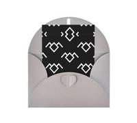 Elegante tarjeta de felicitación gris con sobre a juego, diseño de búho de Twin Peaks en blanco bendecido para cumpleaños, día de San Valentín, boda