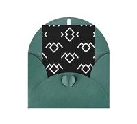 Elegante tarjeta de felicitación verde oscuro con sobre a juego, diseño de búho de Twin Peaks en blanco bendecido para cumpleaños, día de San Valentín, boda