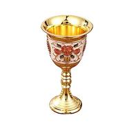 Elegante taza de cóctel con forma de flor tallada hermosa para la decoración del hogar - bebida - copa de champán creativa