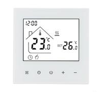 Elegante termostato montado en la pared para calefacción eléctrica por suelo radiante con capacidades avanzadas de programación (calentamiento de agua)