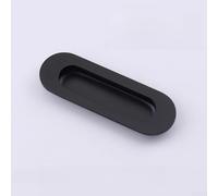 Elegante tirador de puerta integrado de acero inoxidable, diseñado para una integración perfecta con puertas de armario (redondo negro)