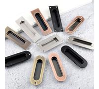 Elegante tirador de puerta integrado de acero inoxidable, diseñado para una integración perfecta con puertas de armario (redondo dorado)