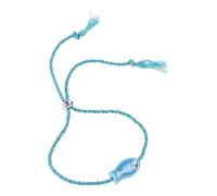 Elegante tobillera de cerámica multicolor con diseño de pez, joyería para mujer, accesorio de fiesta casual, hecho a mano con peces de cerámica, talla única, como se describe