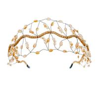 Elegante tocado de cristal con diamantes de imitación, diadema de cumpleaños para mejorar el aspecto de boda y fiesta