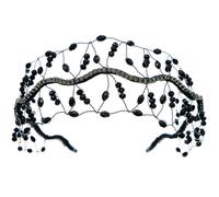 Elegante tocado de cristal con diamantes de imitación, diadema de cumpleaños para mejorar el aspecto de boda y fiesta