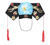 Elegante tocado de peonía ajustable de 54 a 58 cm, delicado adorno para el cabello, tocado de cosplay para celebraciones especiales y fiestas