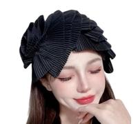 Elegante tocado delicado con diadema plisada con flores, accesorios para el cabello para mujer, adorno artístico de los años 20