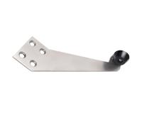 Elegante tope de puerta de suelo de acero, multifuncional, de metal, cuñas robustas funcionales para puerta del hogar