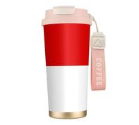 Elegante vaso personalizado - Vaso de café único, perfecto para viajes y uso diario Bandera de Hesse Rose