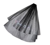 Elegante velo de encaje para boda con diseño de doble capa, peine seguro para ceremonia nupcial, Halloween, disfraces, fiestas, accesorios