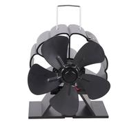 Elegante ventilador de calor, ventilador de estufa de leña para estufa de leña, monitoreo de temperatura real, no requiere electricidad sin electricidad