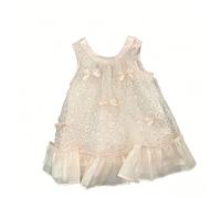 Elegante Vestido Infantil para Ocasiones y diseño Ligero para niñas pequeñas con corpiño de satén y Estilo Ideal para Celebraciones y Verano Elegancia Que Nace de la Simplicidad