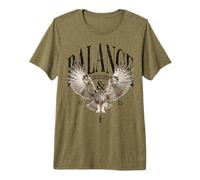 Elegante Vintage noctámbulo Salvajes búhos pájaro búho Camiseta Premium