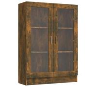 Elegante vitrina de madera, moderna unidad de almacenamiento multicapa para sala de estar, cocina y oficina, 82,5 x 30,5 x 115 cm, solución de muebles para el hogar