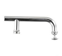 Elegante y barra de manija de puerta de ducha, 145 mm de agujero a agujero, para cualquier cambio de imagen de baño