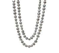 Elegante y clásico collar de perlas de agua dulce de 8 a 9 mm para mujer, Perla, Perla