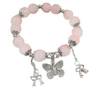 Elegante y dulce pulsera de mariposa de cerezo para mujer en melocotón pulsera gargantilla collar, talla única, Acrilonitrilo butadieno estireno, No es una piedra preciosa
