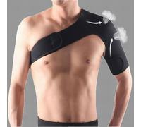 Elegante y eficiente para el manejo del dolor en las articulaciones con nuestro sistema de soporte de hombro ajustable de neopreno (hombro izquierdo)