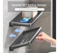 Elegante y funcional estante de almacenamiento plegable perfectamente adecuado para cualquier decoración moderna de baño o cocina (B-30 cm)