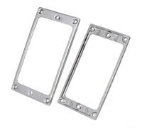 Elegante y funcional juego de anillos de montaje de dos piezas para todo tipo de guitarras eléctricas disponibles ahora (plata)