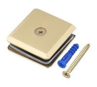 Elegante y latón U abrazadera para 8 12 mm vidrio templado, para uso en baño (dorado)