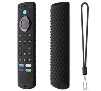 Elegante y ligero protector a prueba de golpes para la última generación de controles remotos Fire TV de Amazon (negro)