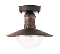 RABALUX Lámpara de techo Oslo 8736 A++ to E, metal, E27, oro antiguo, 24 x 21,5 cm