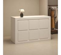 Elegante y moderno escritorio de recepción, resistente, duradero, compacto, para oficinas, salones, negocios para mejorar la eficiencia de la experiencia del cliente