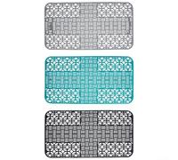 Elegante y práctica almohadilla de silicona antideslizante para lavavajillas diseñada para adaptarse a cualquier configuración de cocina moderna (verde)