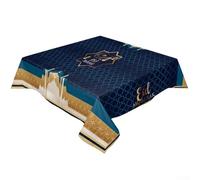 Elegante y práctico mantel de Eid Mubarak que mejora tu decoración festiva hoy (B)