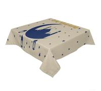 Elegante y práctico mantel de Eid Mubarak que mejora tu decoración festiva hoy (G)