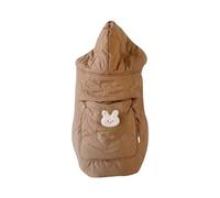 Elegante y práctico taburete de cintura con capucha resistente al viento y cómoda capa de manta fácil de transportar al bebé, cómoda mochila para padres