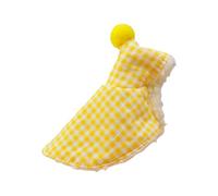 Elegante y práctico traje de pájaro a cuadros para pájaros pequeños, cómodo forro polar cálido de invierno, capa para loros al aire libre