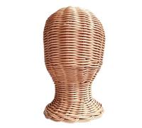 Elegante Y Soporte De Peluca De Ratán Cabeza Maniquí Sombrerero Estante Para Los Enamorados De La Moda