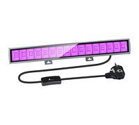 Eleganted 36W Luz LED UV Lámpara de Luz Negra,64 LEDs Barra Ultravioleta con ON/OFF, Cable de Alimentación de 1.5M Iluminación Escenario para Bar Discoteca DJ Navidad Fiesta