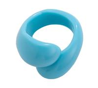 Elegantes anillos coloridos de doble gota, joyería geométrica irregular para fiestas, citas y uso diario, accesorios de moda para mujer