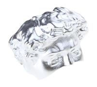 Elegantes anillos de aleación ajustables modernos con diseños de escultura únicos para la elegancia diaria, talla única, como se describe, como se describe