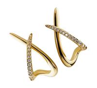 Elegantes aretes de cruz ligeros con revestimiento resistente de oro o plata, ideal para todas las edades, diseño único de cruces, H, como se describe, como se describe