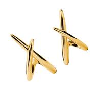 Elegantes aretes de cruz ligeros con revestimiento resistente de oro o plata, ideales para todas las edades, C, como se describe, como se describe