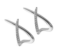 Elegantes aretes de tuerca ligeros con diseño de cruz con revestimiento de oro o plata resistente, ideales para todas las edades, aretes chapados en oro o plata, A, como se describe, como se describe