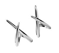 Elegantes aretes ligeros con diseño de cruz con revestimiento de oro o plata resistente, ideales para todas las edades, B, como se describe, como se describe