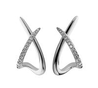 Elegantes aretes ligeros con diseño de cruz con revestimiento de oro o plata resistente, ideales para todas las edades