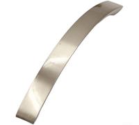 Elegantes asas de aluminio en forma de arco para puertas de armarios, cajones y muebles que requieren una estética minimalista limpia (156 mm cepillado)