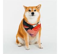 Elegantes bandanas para perro, patrones para San Valentín, cumpleaños y más, ropa de poliéster suave para mascotas, el águila calva en el cielo del atardecer, talla L
