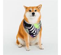 Elegantes bandanas para perro, patrones para San Valentín, cumpleaños y más, ropa de poliéster suave para mascotas, lindos monstruos, talla L