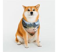 Elegantes bandanas para perro, patrones para San Valentín, cumpleaños y más, ropa de poliéster suave para mascotas, verano, isla, playa, talla M