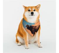 Elegantes bandanas para perros - Patrones para San Valentín, cumpleaños y más - Ropa de poliéster suave para mascotas que consumen ganado, talla L
