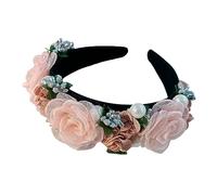 Elegantes bandas anchas para el pelo, accesorios para cabina de fotos, diadema ancha para fiestas, diadema acolchada para festivales de música, diadema floral para mujer, diadema acolchada para mujer,